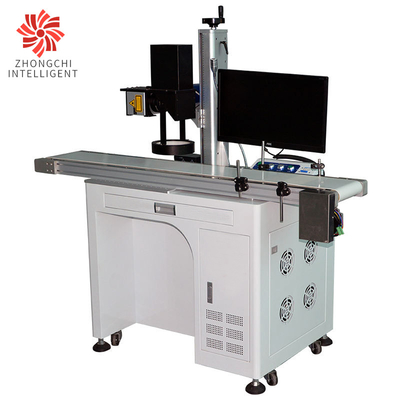 Water Cooling Flying CO2 Laser Marking Machine , Textile Laser Engraving Machine