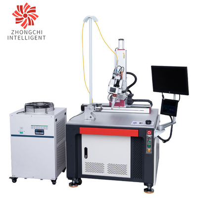 1000W Rotary Device Spot Laser Welding Machine / 1064nm Stainless Steel Spot Welder